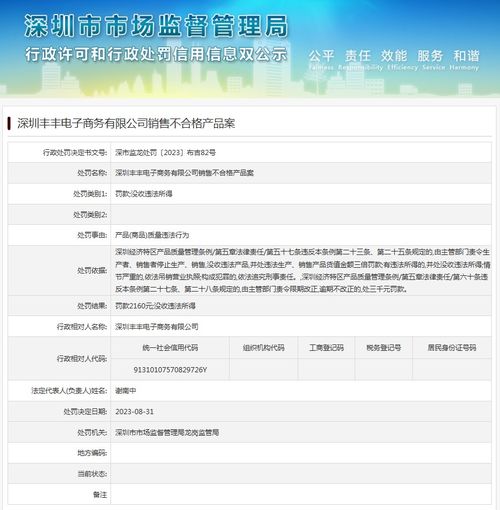 深圳豐豐電子商務銷售不合格產品案 東莞電子商務行業監管新警示